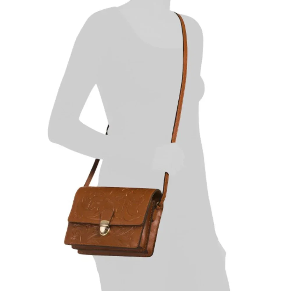 PATRICIA NASH Leather Laurentina Medium Multi Compartment Crossbody - Picture 4 of 4